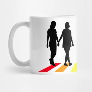 Rainbow Crossing (dark version) Mug